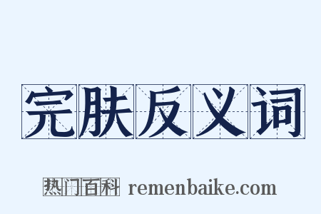 完肤反义词是什么意思的图片